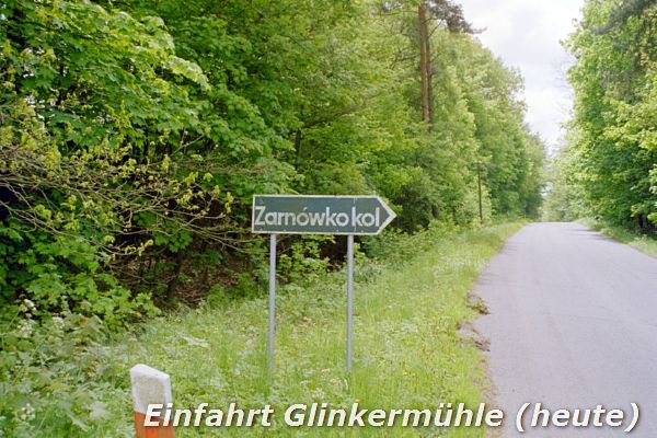 Einfahrt Glinkermhle (heute)